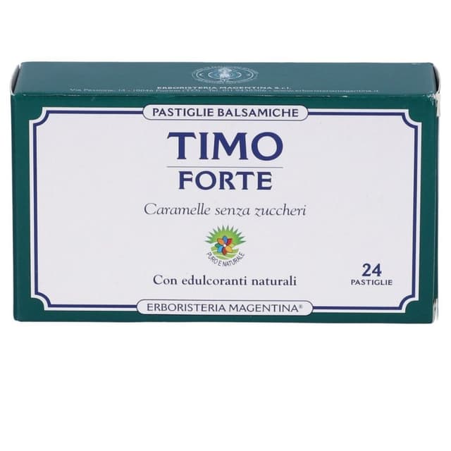 Timo Forte Pastilles Baume – 24 pièces | Erboristeria Magentina
