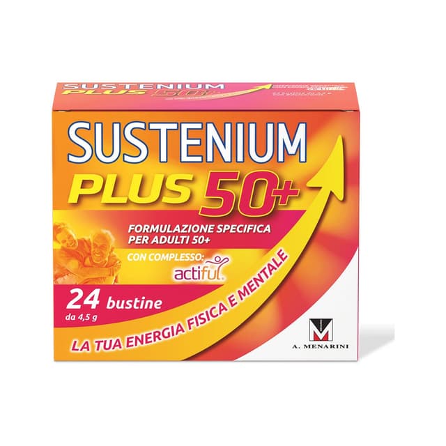 Vitamine C + Minéraux – 24 sachets | Sustenium Plus 50+