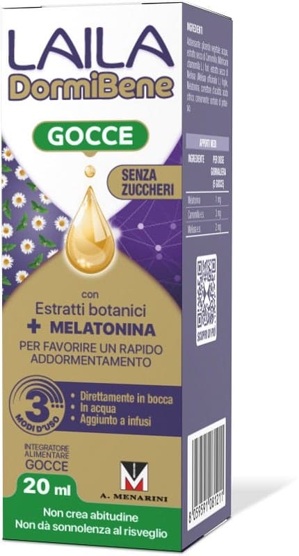 Mélisse + Mélatonine – 20 ml | Laila Dormibene