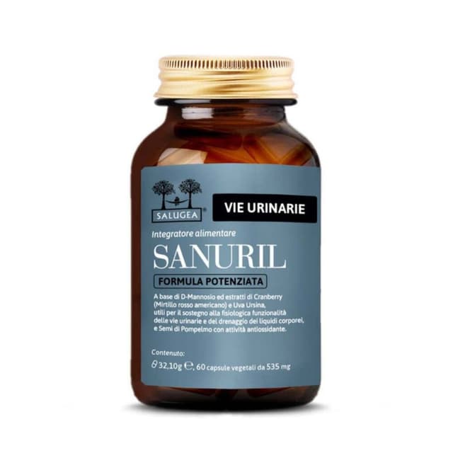Canneberge 250 mg + D-mannose – 60 gélules végétales | Salugea Sanuril Form