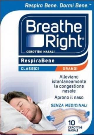 Breath Right Classici Groß – 10 Stück Nasenpflaster