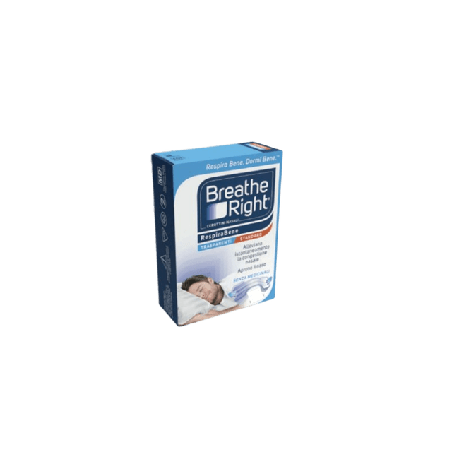 Breathe Right Bandelettes Nasales transparentes – 10 patchs