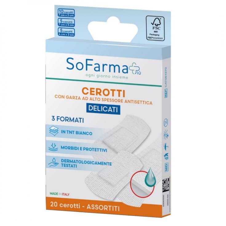Pansement Délicat Assortiment – 20 pièces