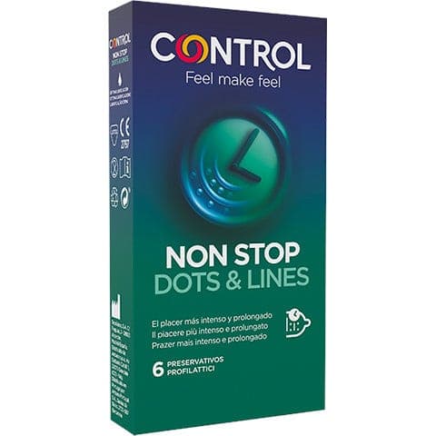 CONTROL Non Stop Dotselines – 6 préservatifs