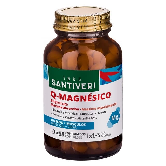 Magnésium 100 mg – 88 comprimés | Santiveri Q Magnesico Bisglicinato