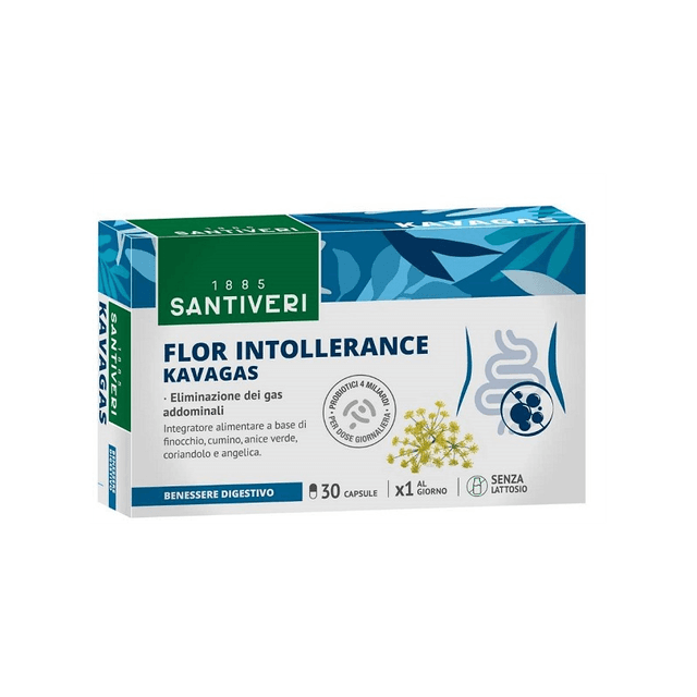 Fenouil + Probiotiques (ferments lactiques) – 30 gélules | Flor Intollerance Kavagas