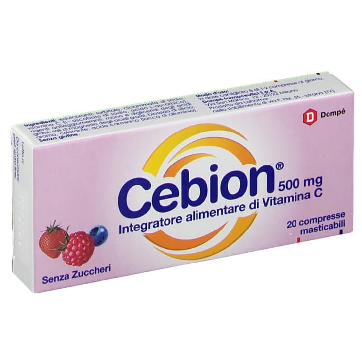 Cebion Vitamine C – 20 comprimés sans sucre