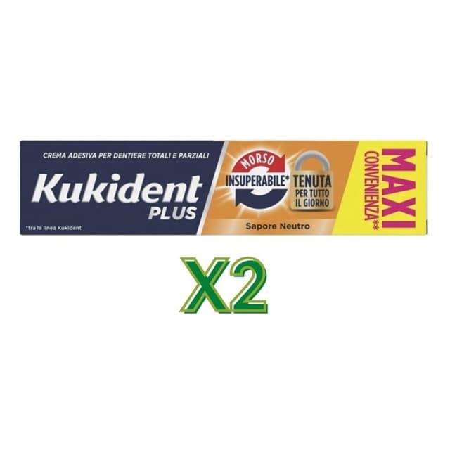 Kukident Lot de 2 Morso – Crème Adhésive