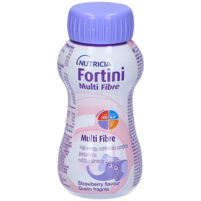 Fibres + Multivitamines – 200 ml | Fortini Multi Fibre Fragola