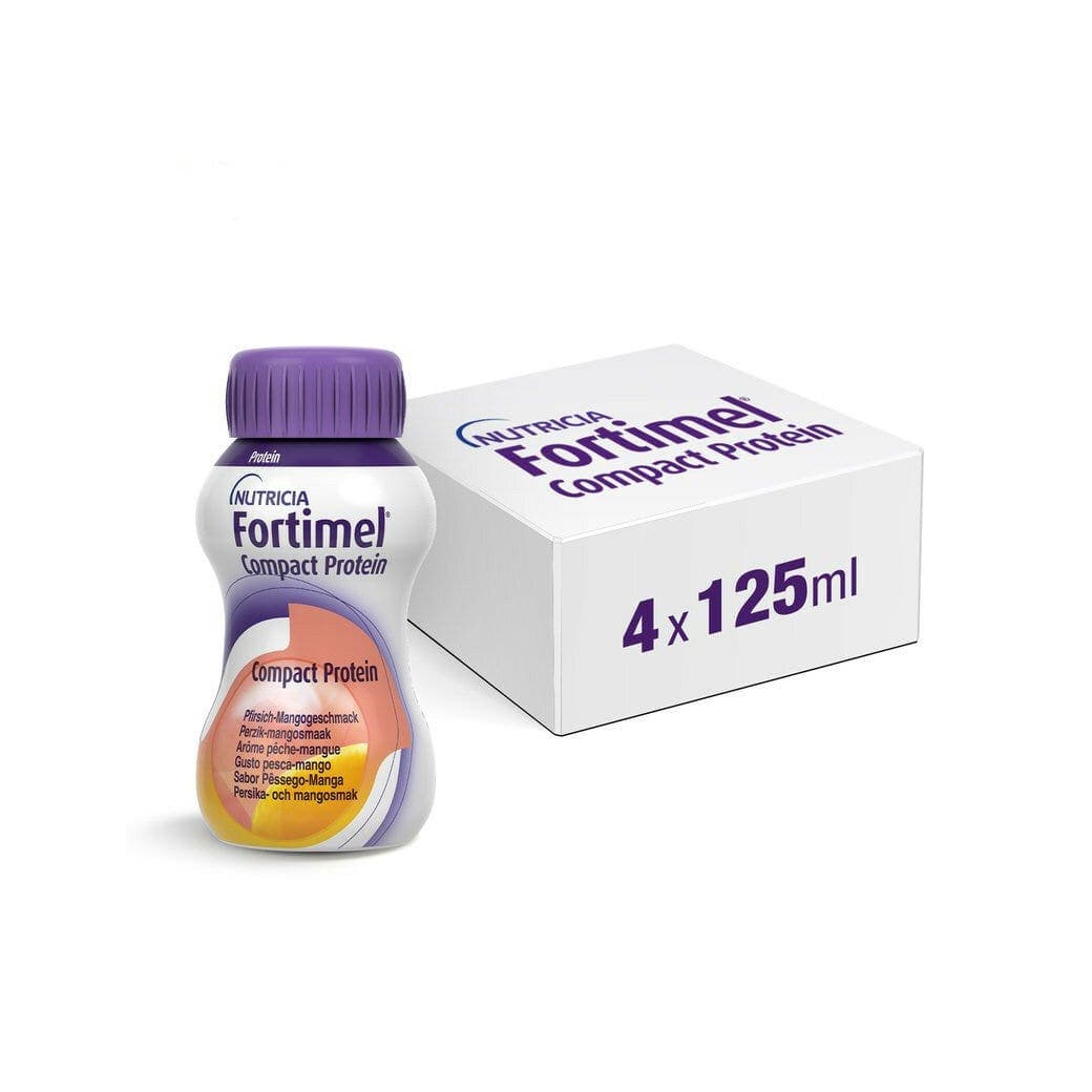Fortimel Compact Protein Pêche – 4x125ml