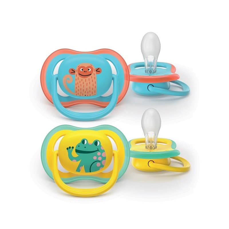 AVENT Ultra Air Schnuller Glow – 2er Pack, ab 18 Monaten