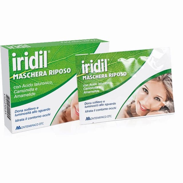 Iridil Masque Repos – 4 sachets de compresses pour yeux fatigués