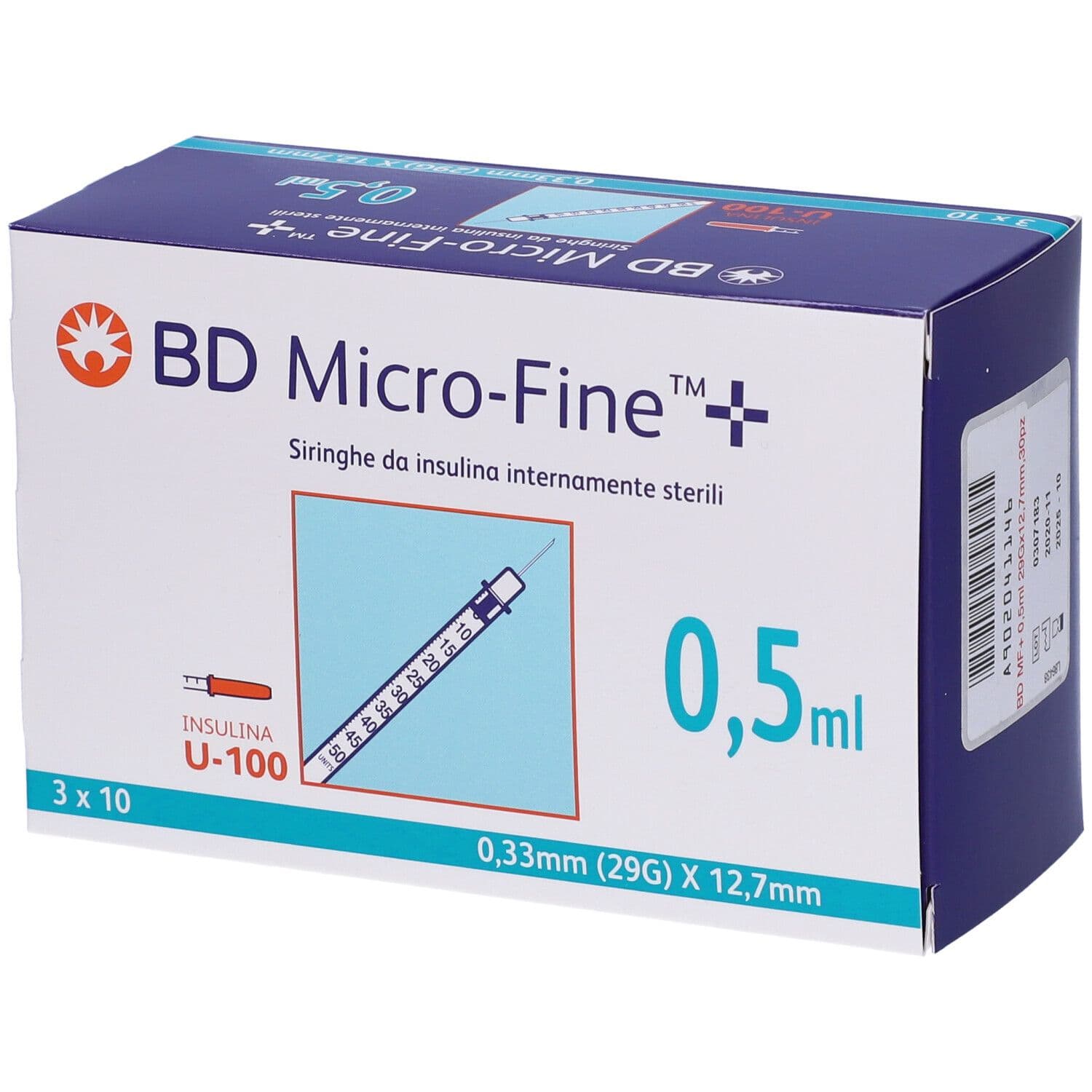 BD-SIR INS 0,5M 29G 12,7MM 30P<