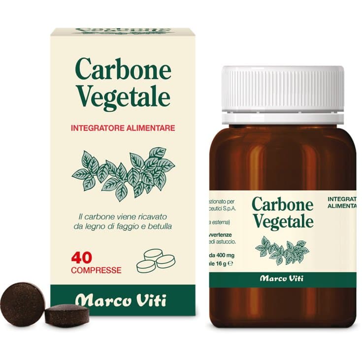 Carbone Végétal Viti – 40 comprimés