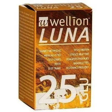 Wellion Luna – 25 bandelettes de test