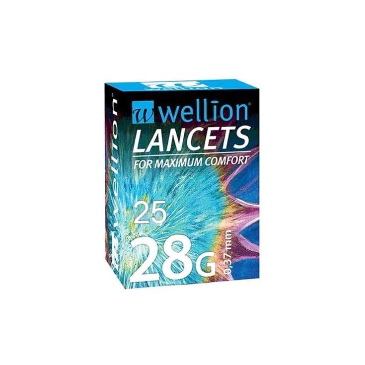 Wellion Lancettes G28 – 25 pièces