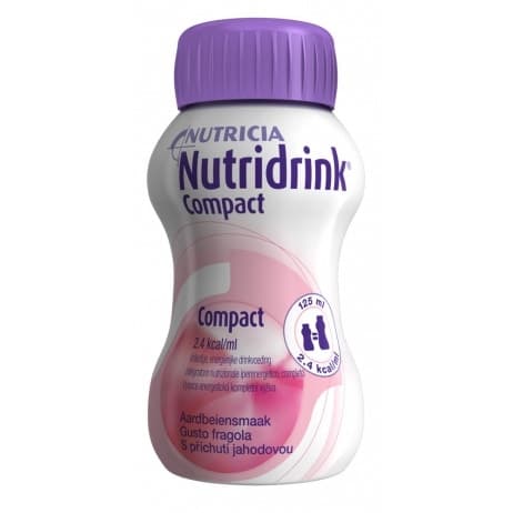 Nutridrink Compact Fraise – Boisson nutritionnelle, 4 x 125 ml