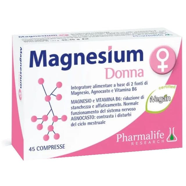 Magnésium + Gattilier – 45 comprimés complément alimentaire | Magnesium Donna