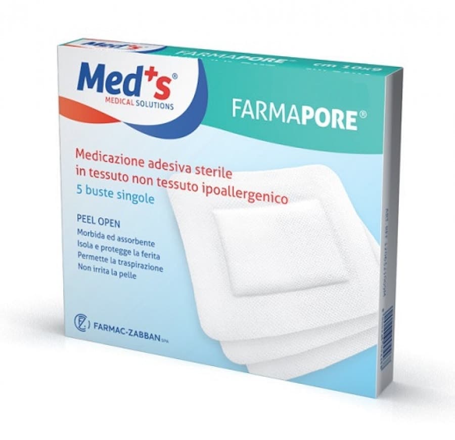 Meds Medic Pansement Adhésif pour Plaies 15x15 cm – 5 pièces