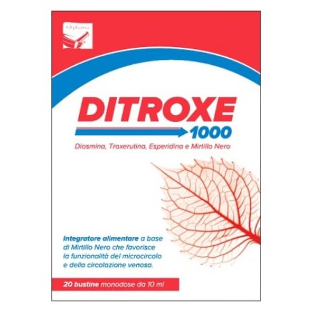 Diosmine + Rutine – 20 sachets monodose | Ditroxe 1000