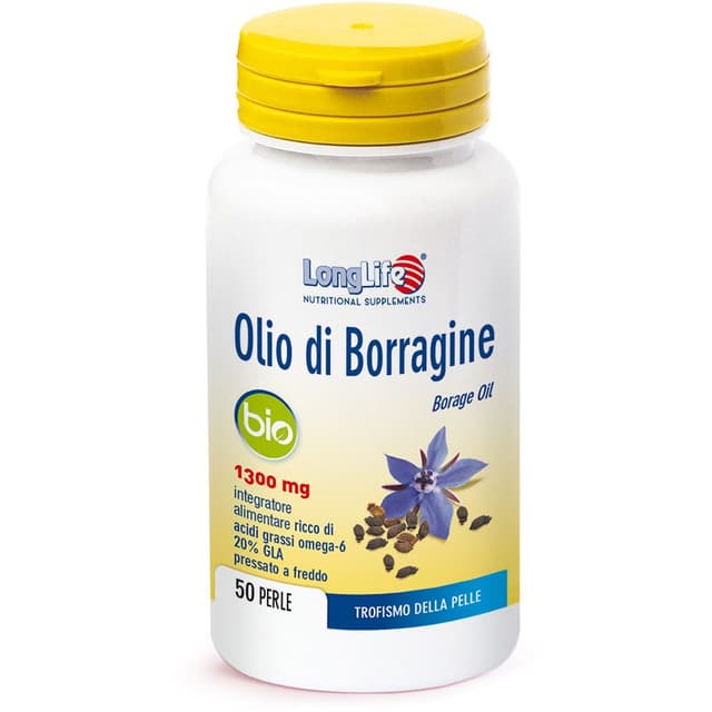 LongLife Huile de Bourrache Bio – 50 Perles
