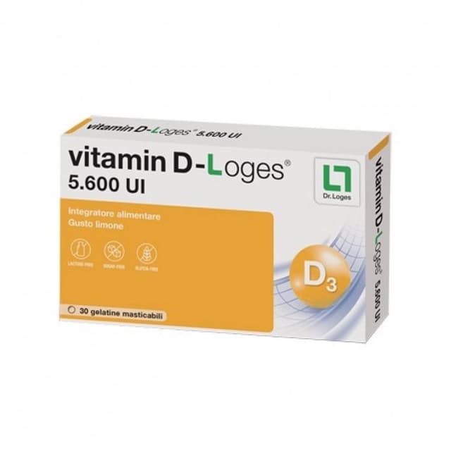 Vitamine D3 – 30 gommes gélifiées | Vitamin D-Loges