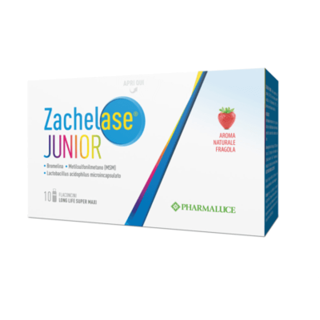 Broméline 250 mg + Probiotiques (ferments lactiques) – 10 ampoules de 10 ml | ZACHELASE Junior