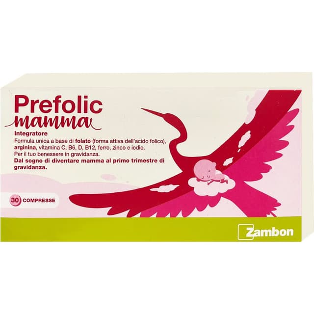 L-arginine + Multivitamines – 30 comprimés | Prefolic Mamma