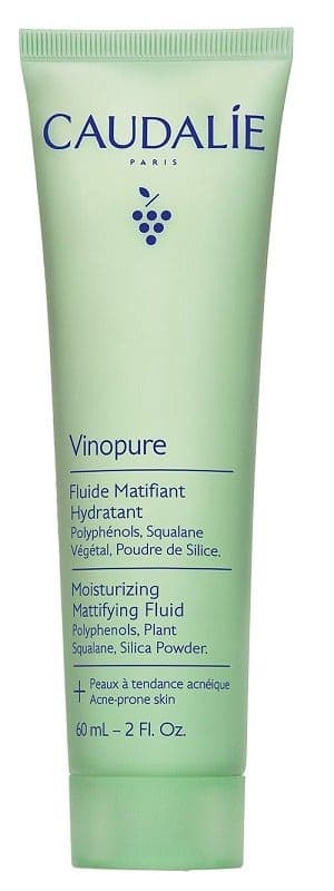 Caudalie Vinopure Fluide Matifiant 60 ml – pour Peau Impure