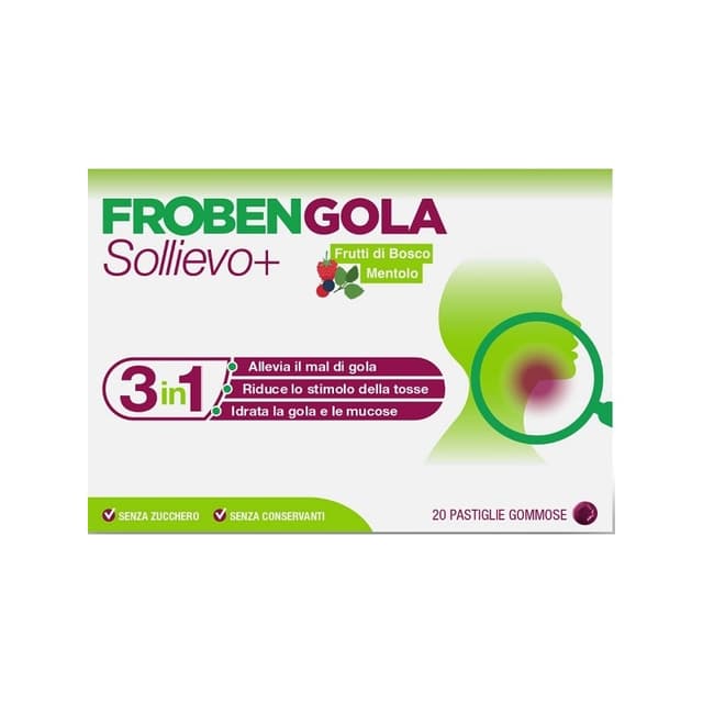 Frobengola Sollievo+ – 20 pastilles gorge et pharynx