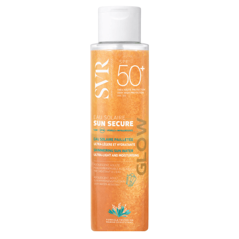 SVR Sun Secure Eau Solaire Glow LSF 50+ – Sonnenspray mit Schimmer