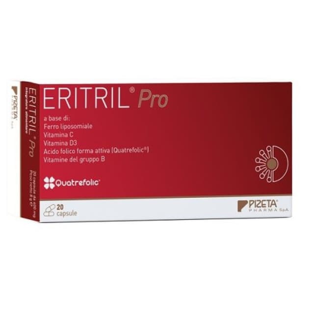Fer + Multivitamines – 20 gélules | Eritril Pro