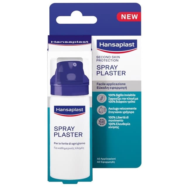 Hansaplast Pansement Spray Second Skin – protection transparente pour plaies