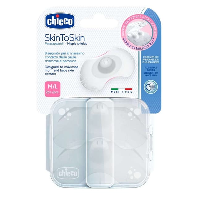 Chicco Paracapezzoli Silicone – Boucliers d'allaitement Large