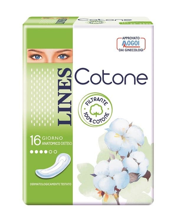 Lines Cotone Serviettes Hygiéniques Anatomiques – 16