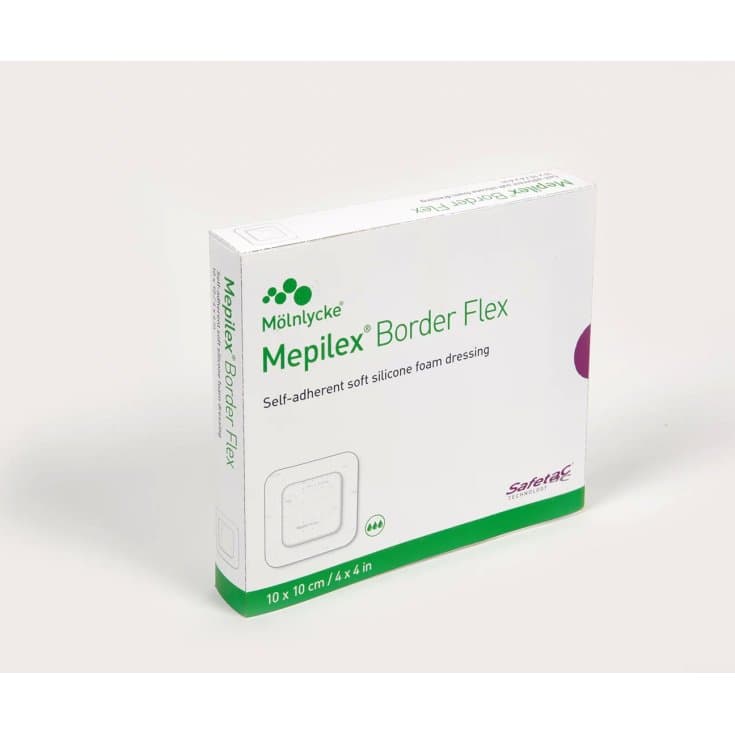Mepilex Border Flex 10x10 cm – 5 unités