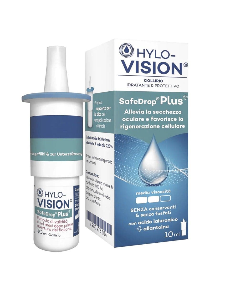 Hylovision Safe Drop Plus – Gouttes oculaires 10 ml