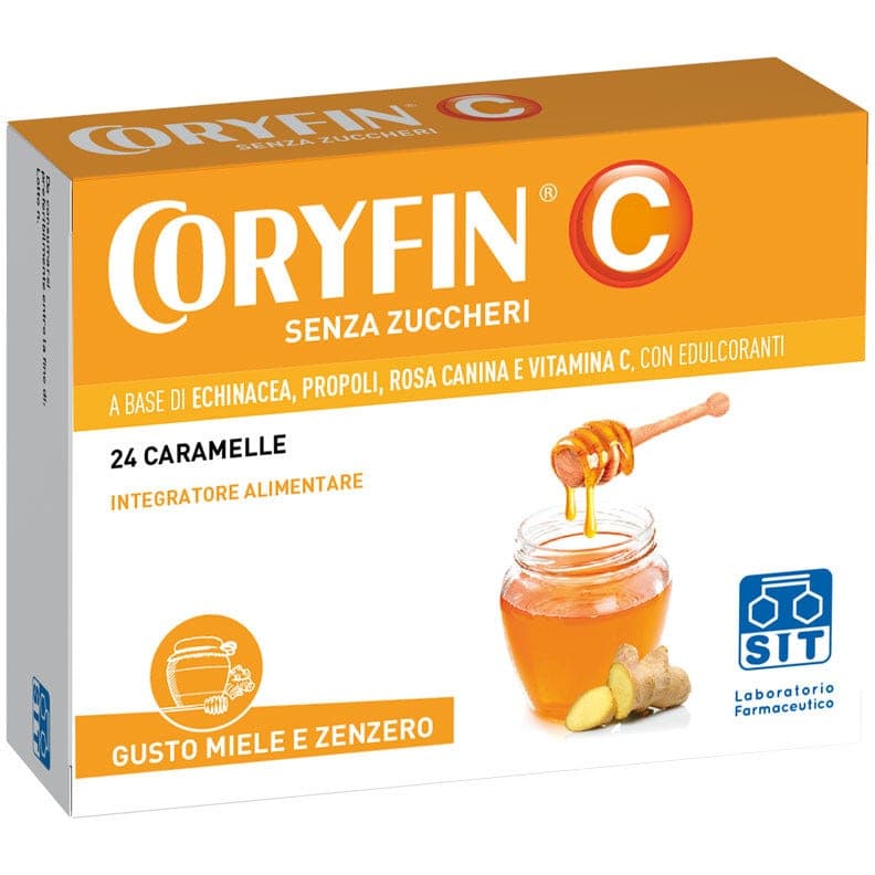 Coryfin C Bonbons – Miel et Gingembre, sans sucre