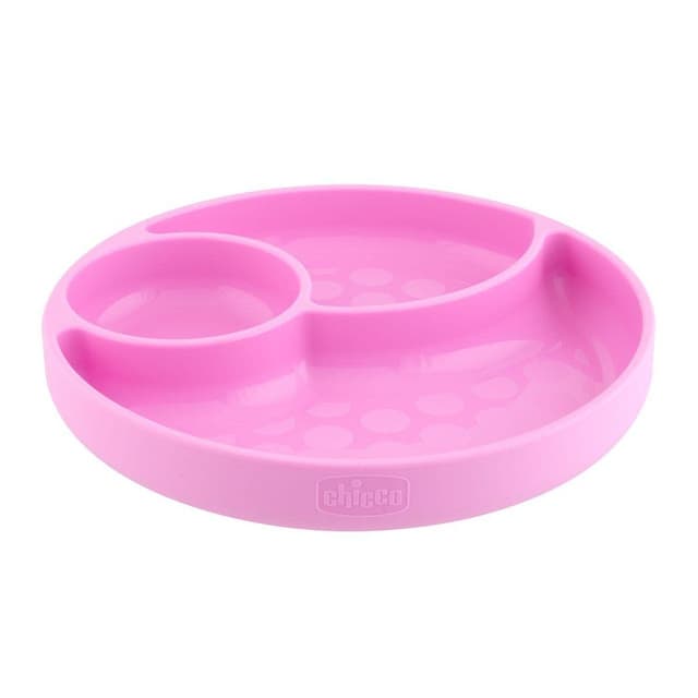 Chicco Assiette en Silicone avec Ventouse – Assiette Antidérapante pour Enfants