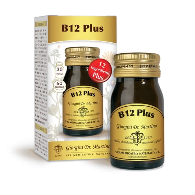 Vitamine B12 – 60 Pastilles | B12 Plus Giorgini