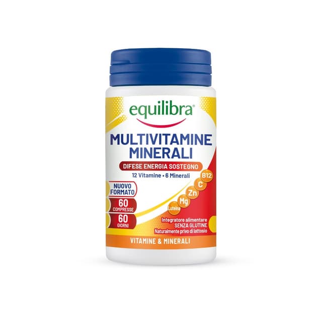 Magnésium + Fer – 60 Comprimés | Equilibra Multivitaminé Minéraux