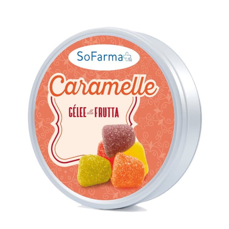 Caramelles Gelee Frutta – 40 g sans sucre