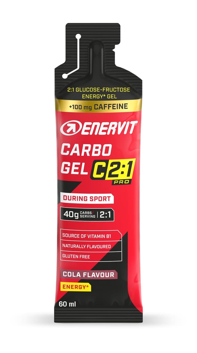 Complexe vitamines B – 1 sachet | Enervit C2:1 Carbo Gel avec Caféine