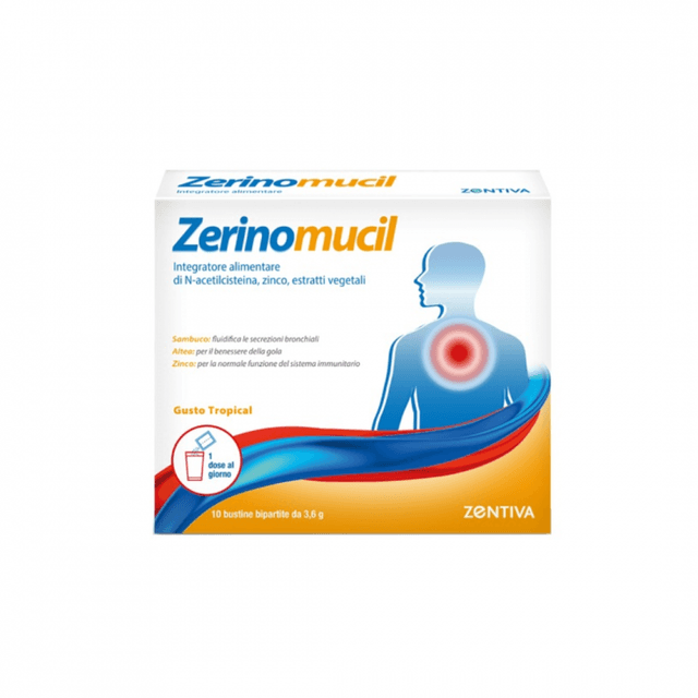 N-acétylcystéine + Zinc – 10 sachets | Zerinomucil