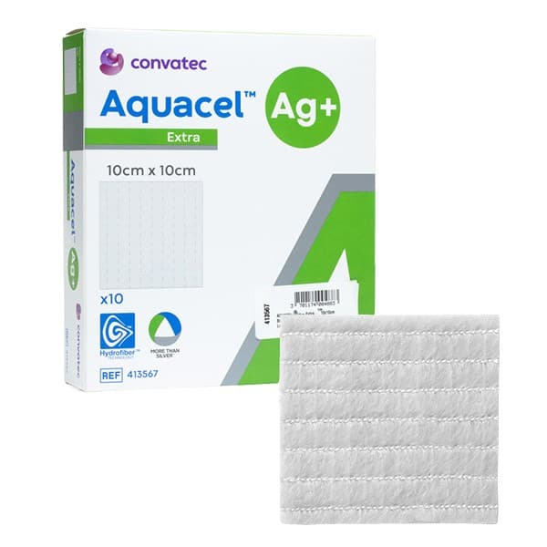 Aquacel AG+ Ext – 10 x 10 cm, 10 pièces