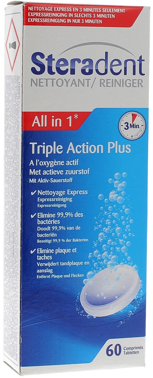 Steradent TA Plus – 60 comprimés
