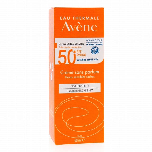 Avène Solar Crème SPF 50+ sans parfum – Protection