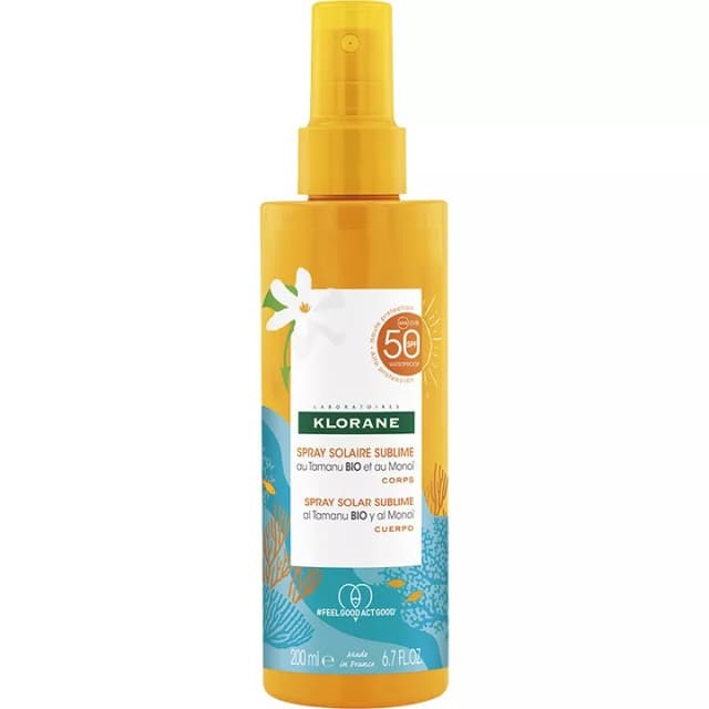 Klorane Lait Solaire SPF 50 Tamanu/Monoi – 200 ml