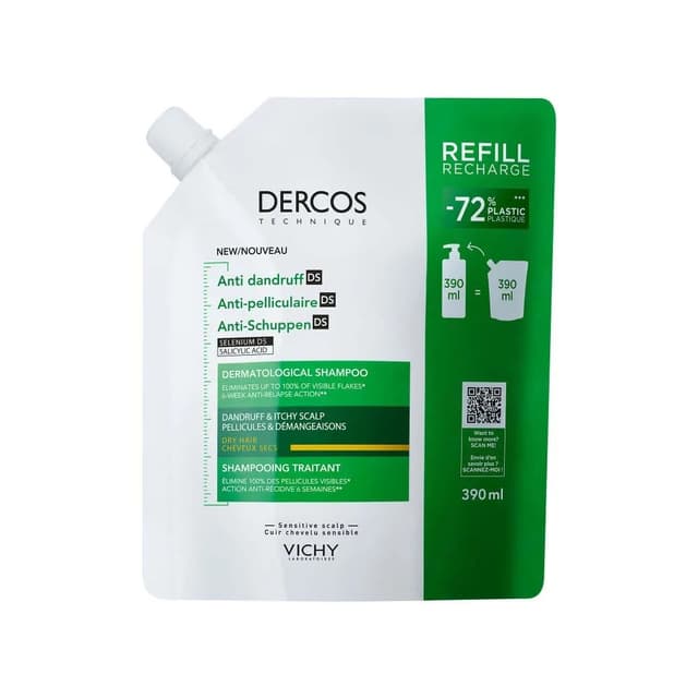 Vichy Dercos Technique Shampoing Antipelliculaire cheveux secs – 200 ml