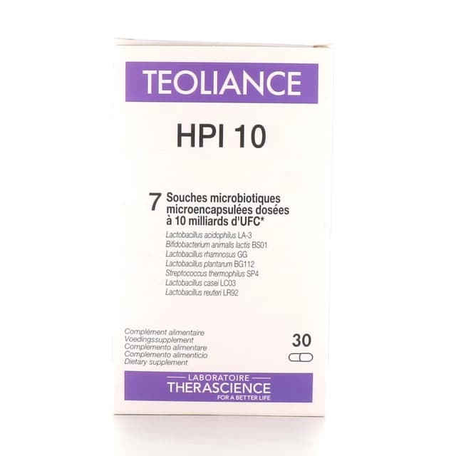 Probiotiques (ferments lactiques) – 30 gélules | Teoliance HPI 10